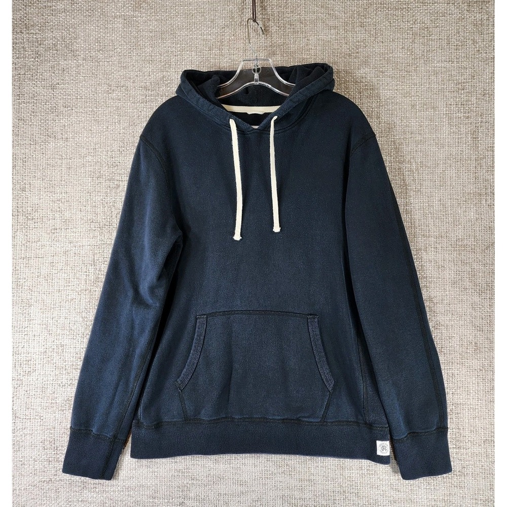 Reigning Champ Pullover Hoodie Sweatshirt Mens M Black 100% Cotton French Terry